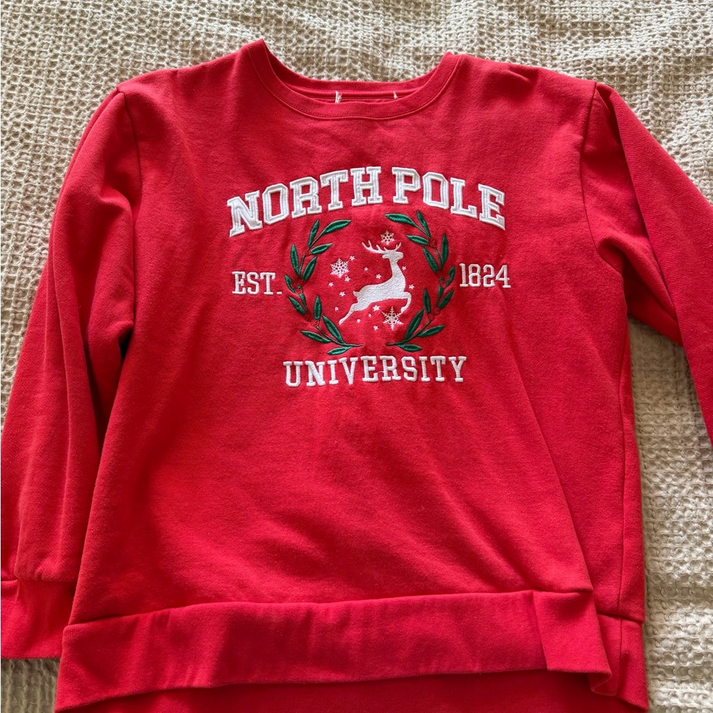 North Pole University Red Women’s Sweatshirt